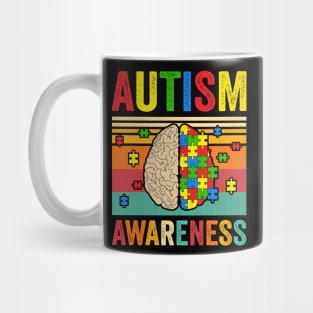 Autism Awareness Neurodiversity Brain Mug